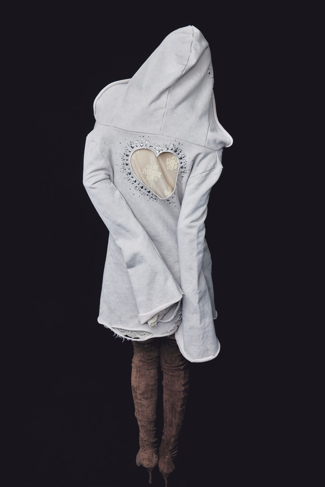 Love Veil Sweat Dress(Beige)