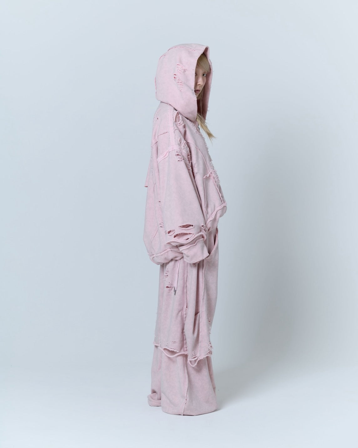 Destroyed Crush Hoodie (Pink)