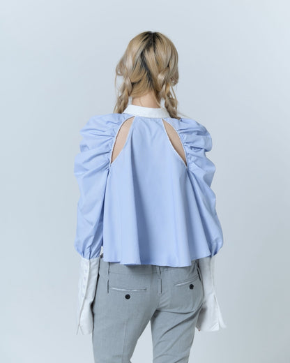 Cleric Flare Shirt (Blue)