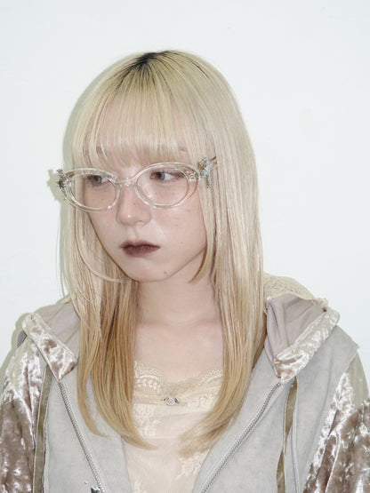 Thick Oval Frame Glasses