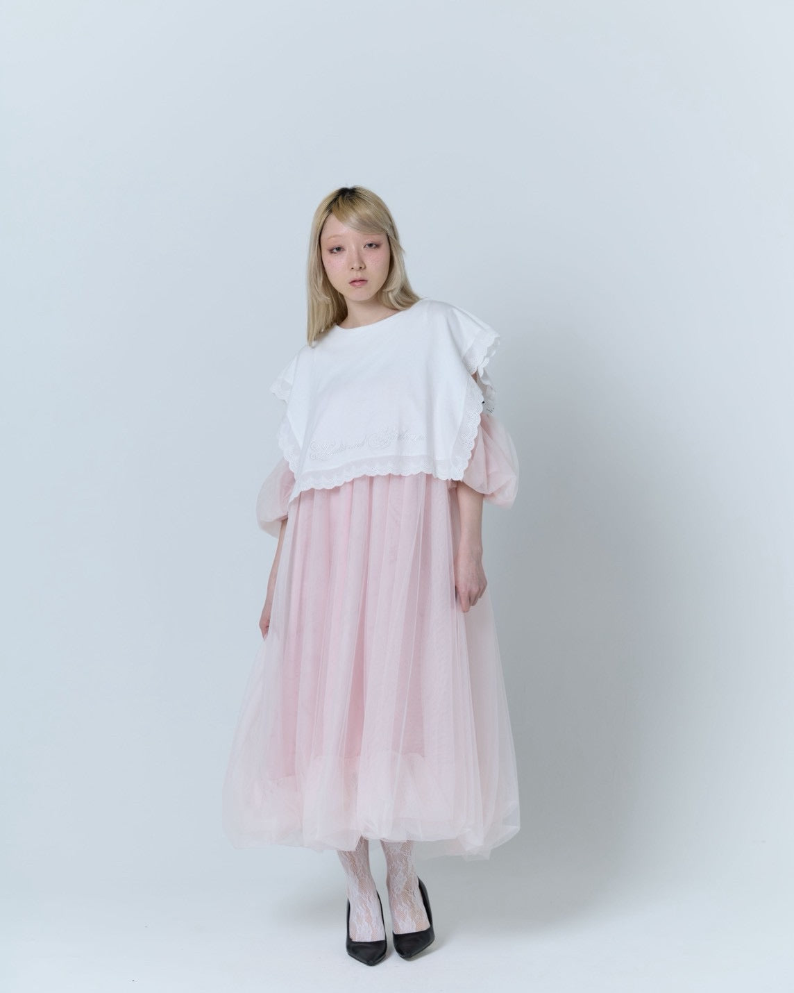 Tulle Bare Dress(Pink)