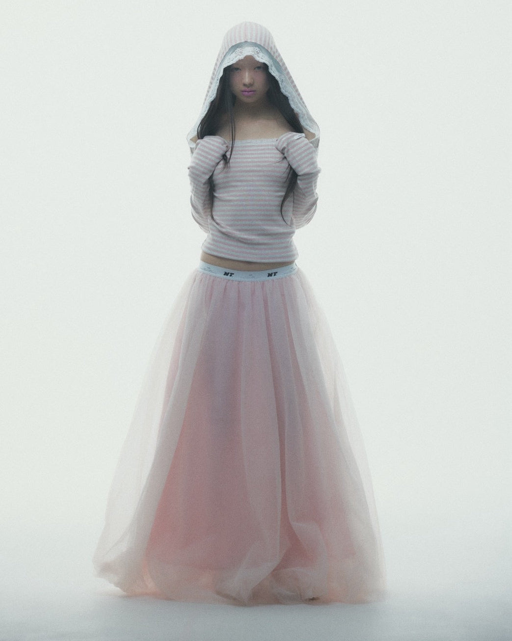 Tulle Bare Dress(Pink)