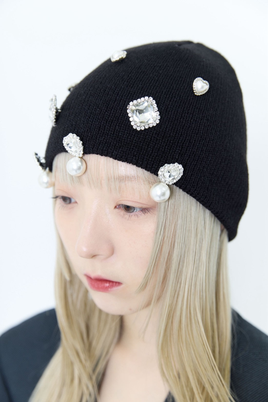 Crystal Sparkle Beanie【Black】
