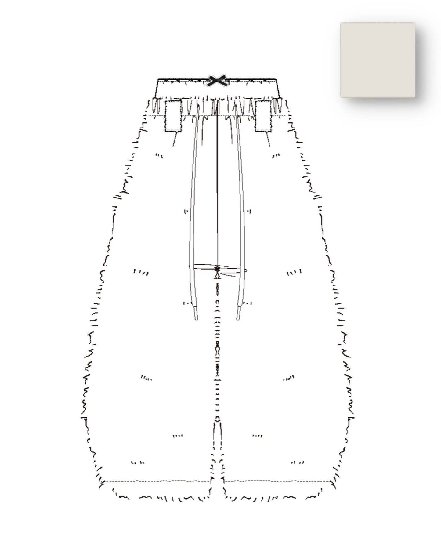 【9月中旬】Monster Pants(Ivory)