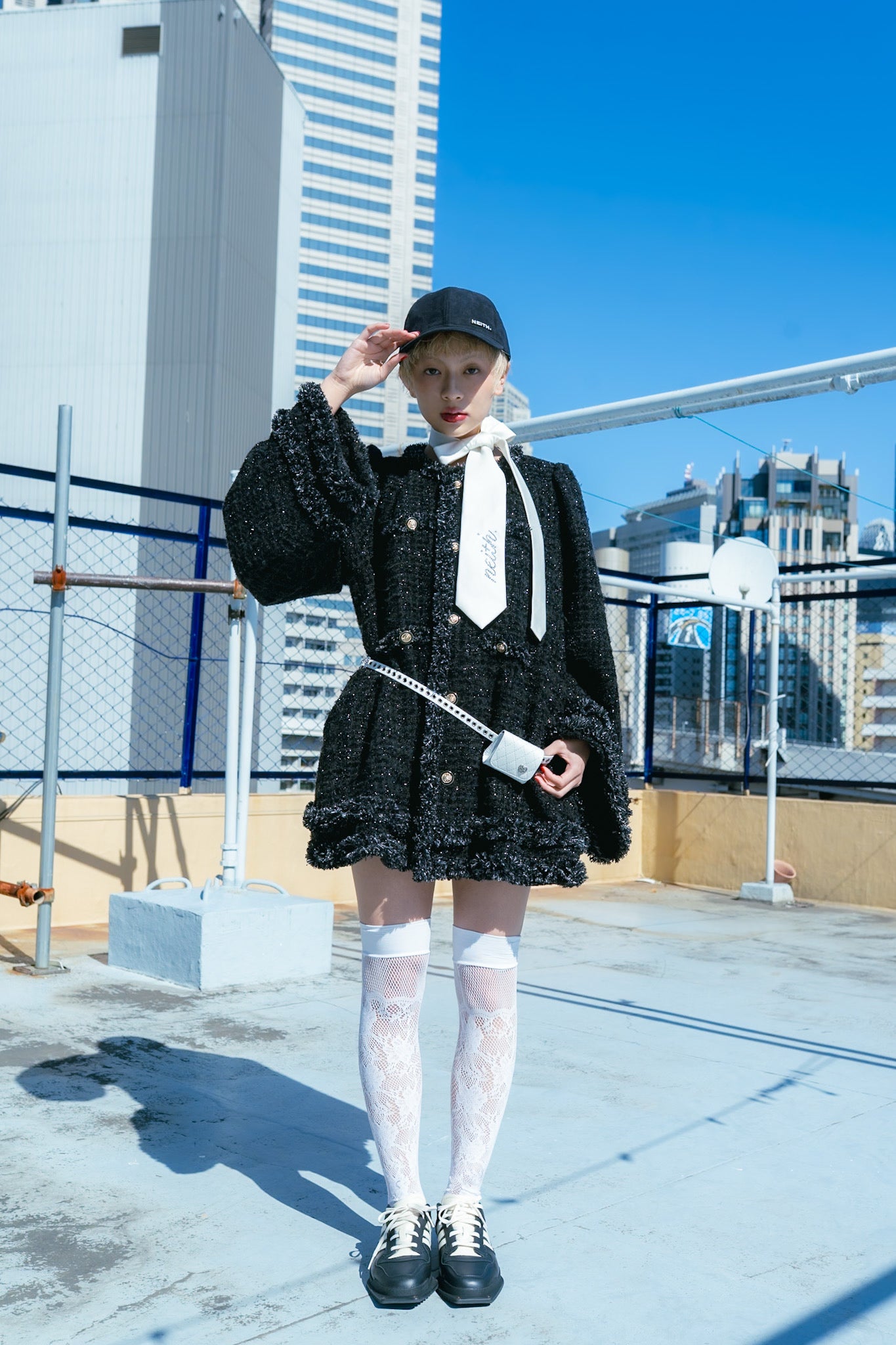 ジャケット・アウター neith. Tweed Bell Dress Tweed Bell Dress(Black) – neith.onlinestore