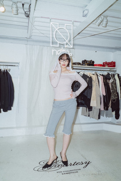 Layered Sabrina Pants (Gray)