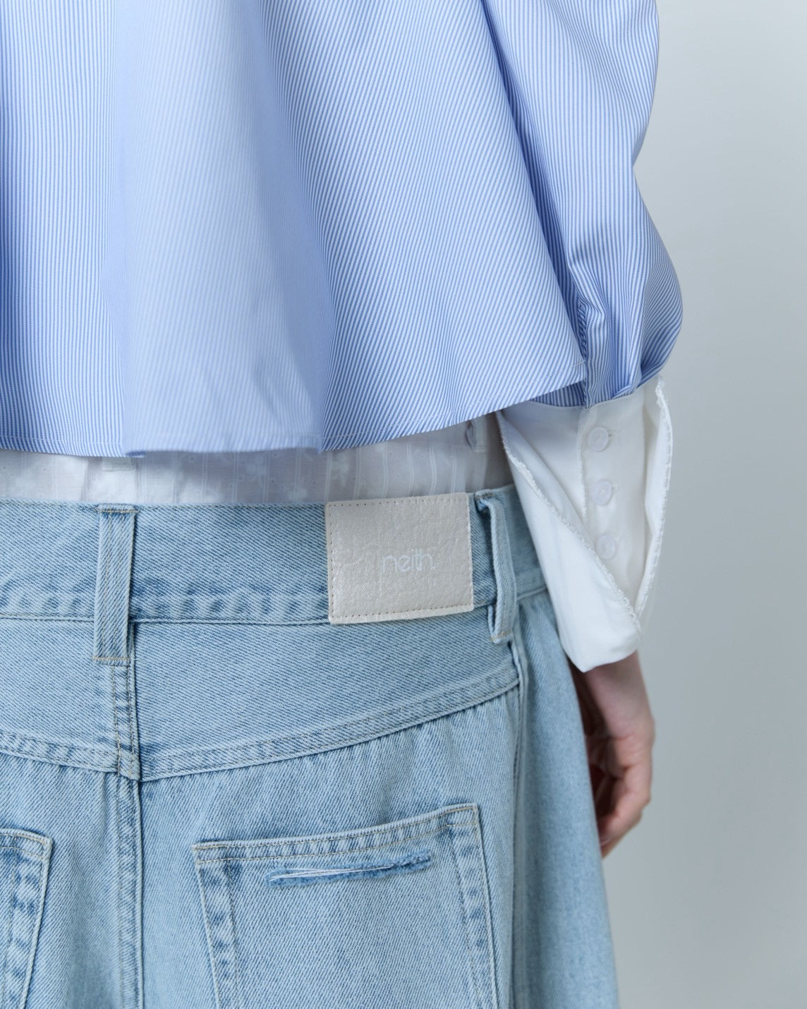 Destroyed Denim and Leg cover (Blue)