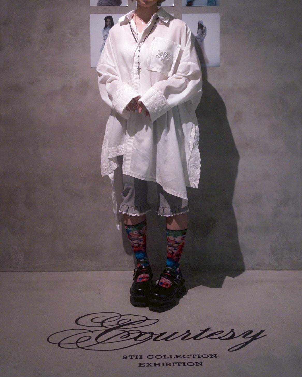 Handkerchief Shirt Dress (White)
