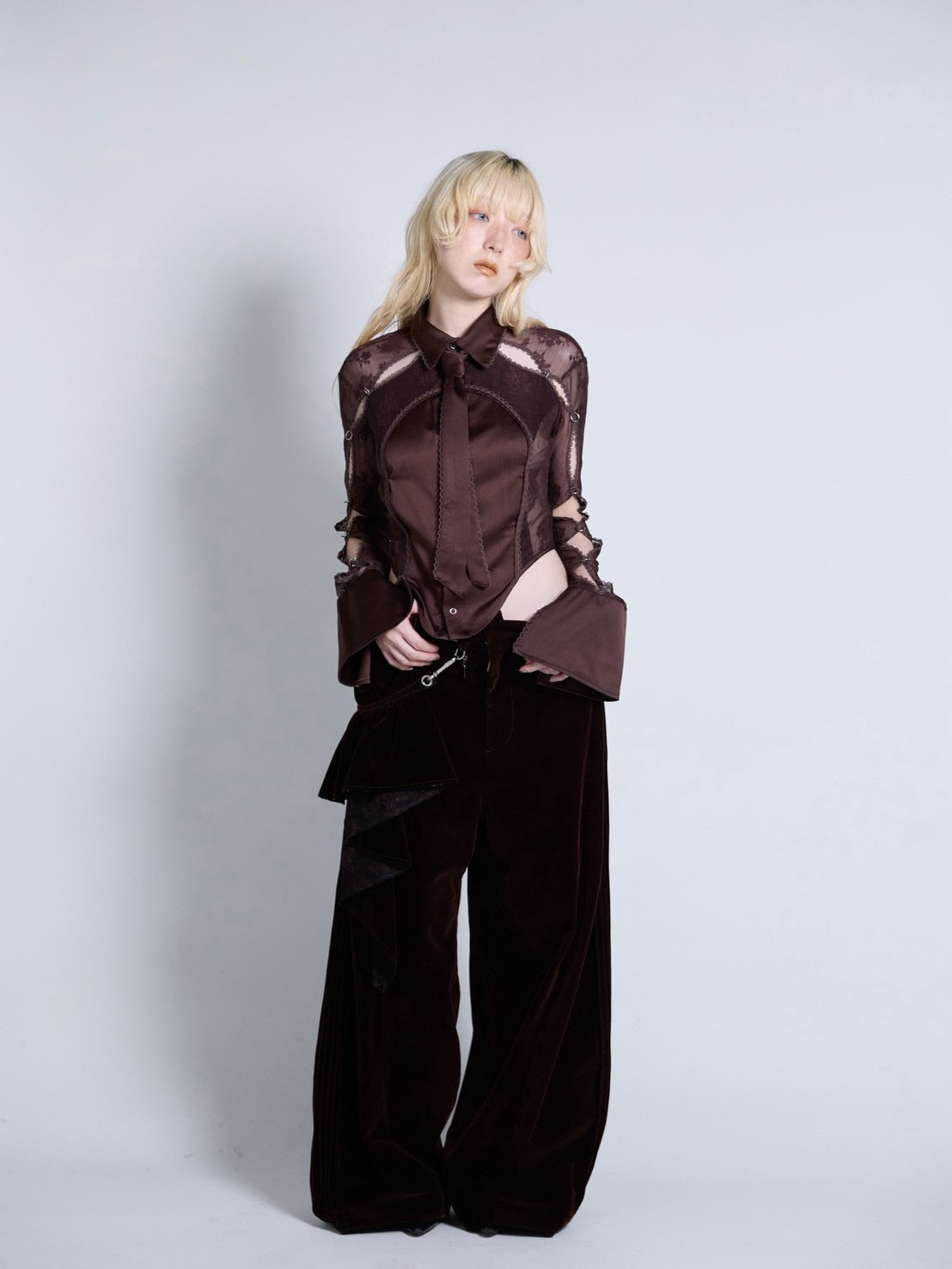 【9月下旬】Velvet Trousers(Brown) ＜店頭予約＞
