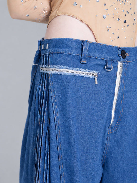 【10月初旬】Denim Trousers(Blue)