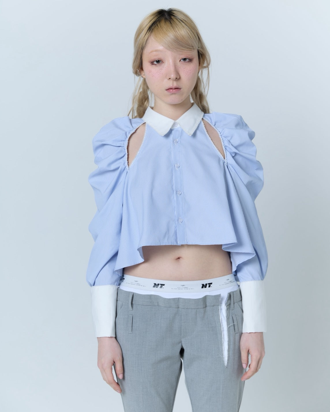 Cleric Flare Shirt (Blue)