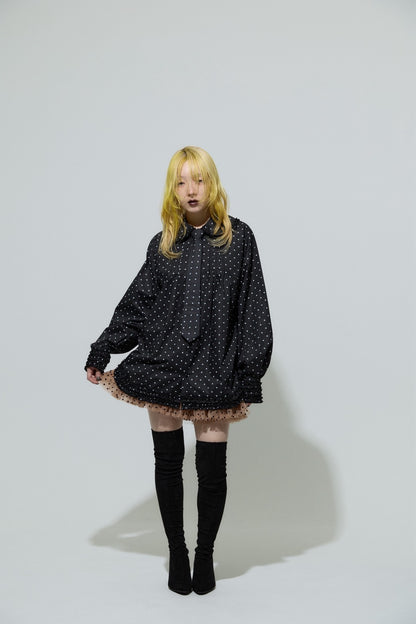 Suede Socks Boots(Black)
