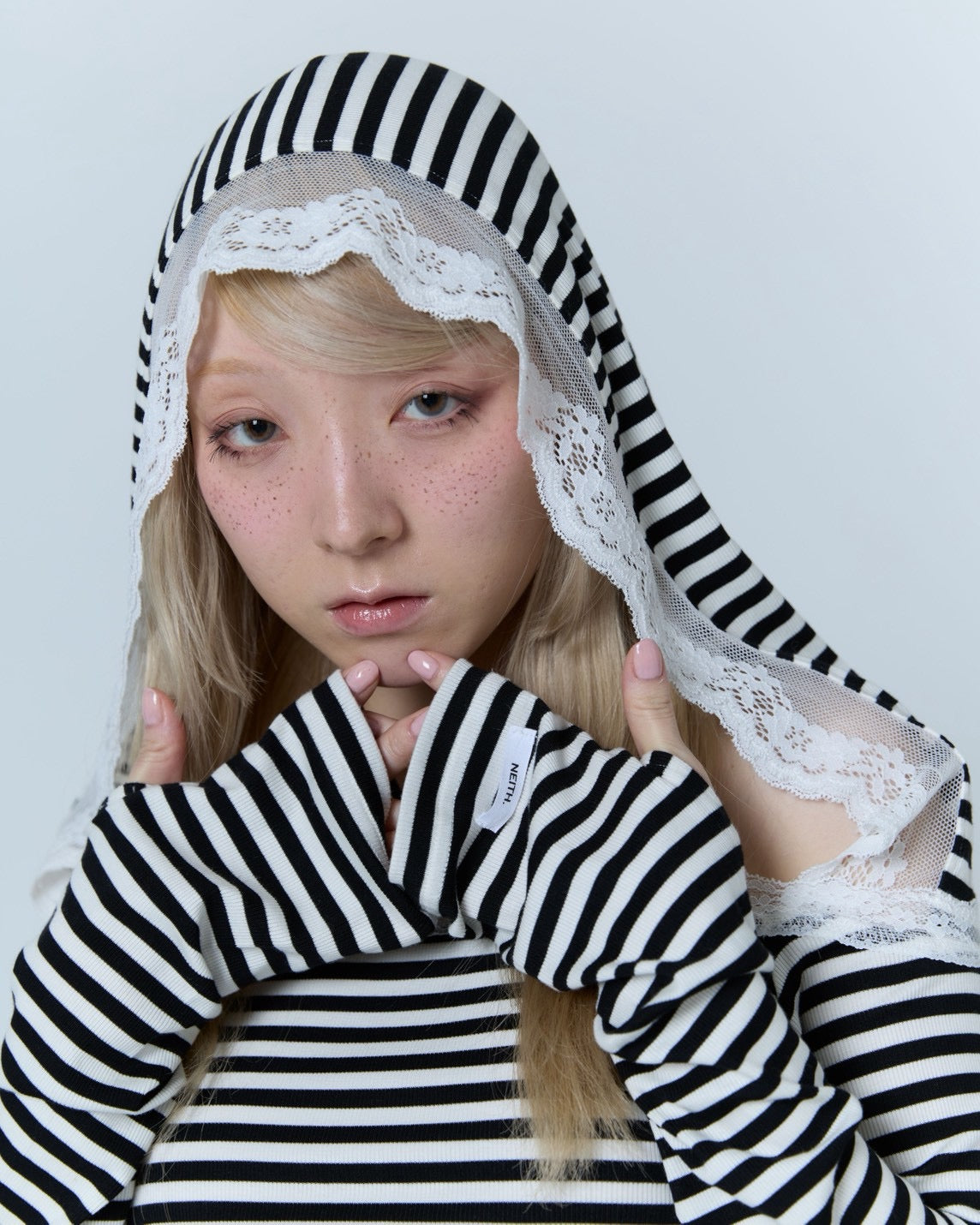 【5月上旬】Veil Border Tops (Black)