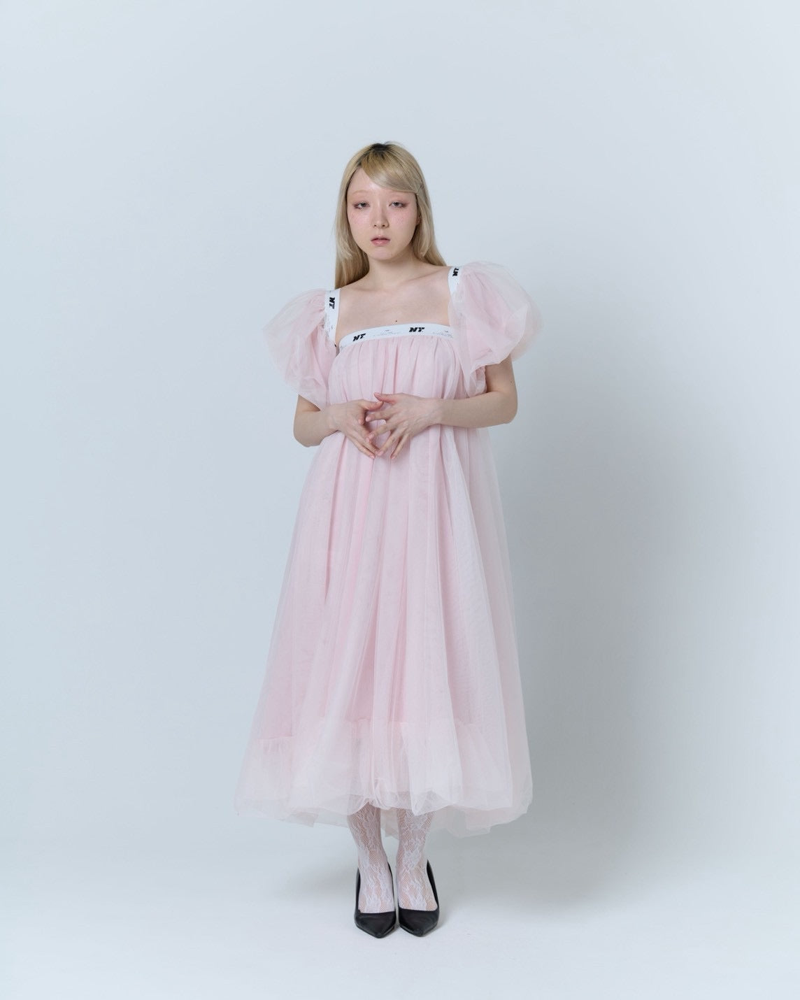 Tulle Bare Dress(Pink)