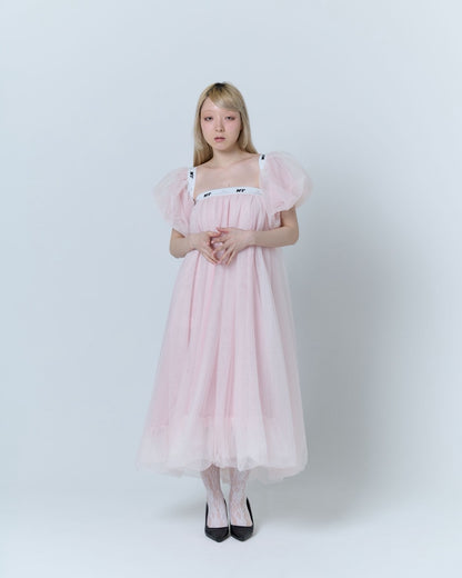 Tulle Bare Dress(Pink)