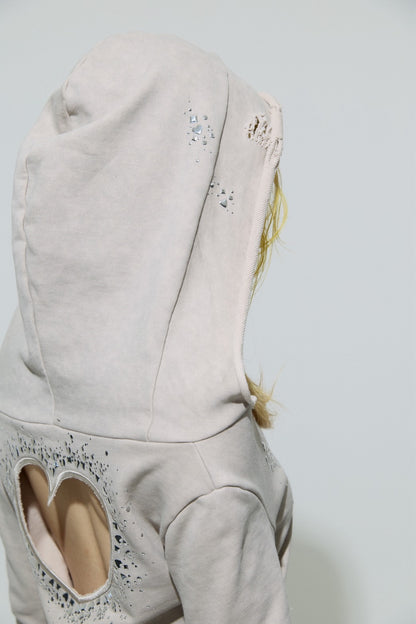 Love Veil Sweat Dress (Beige)