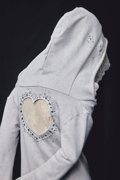 Love Veil Sweat Dress (Beige)