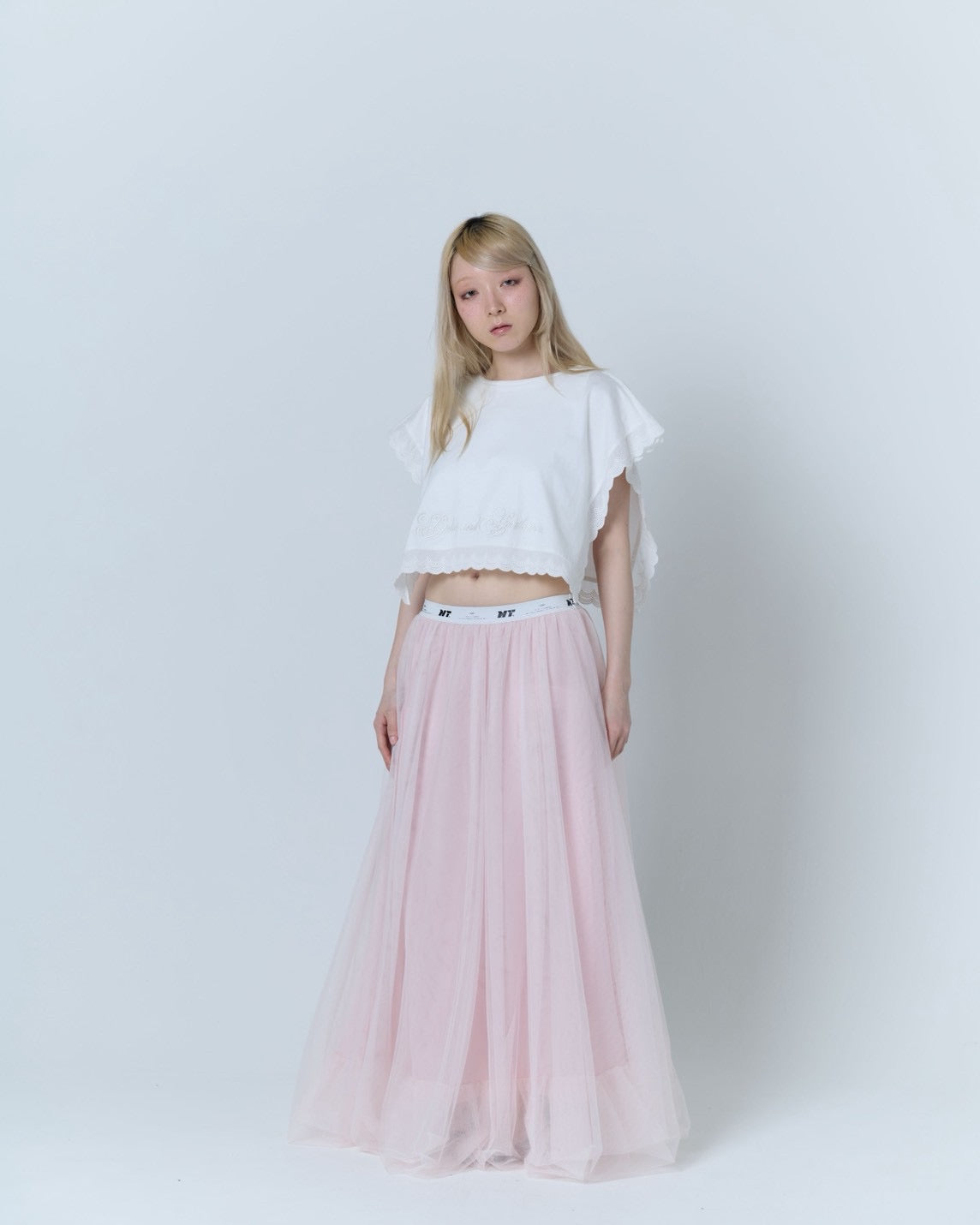 Tulle Bare Dress(Pink)