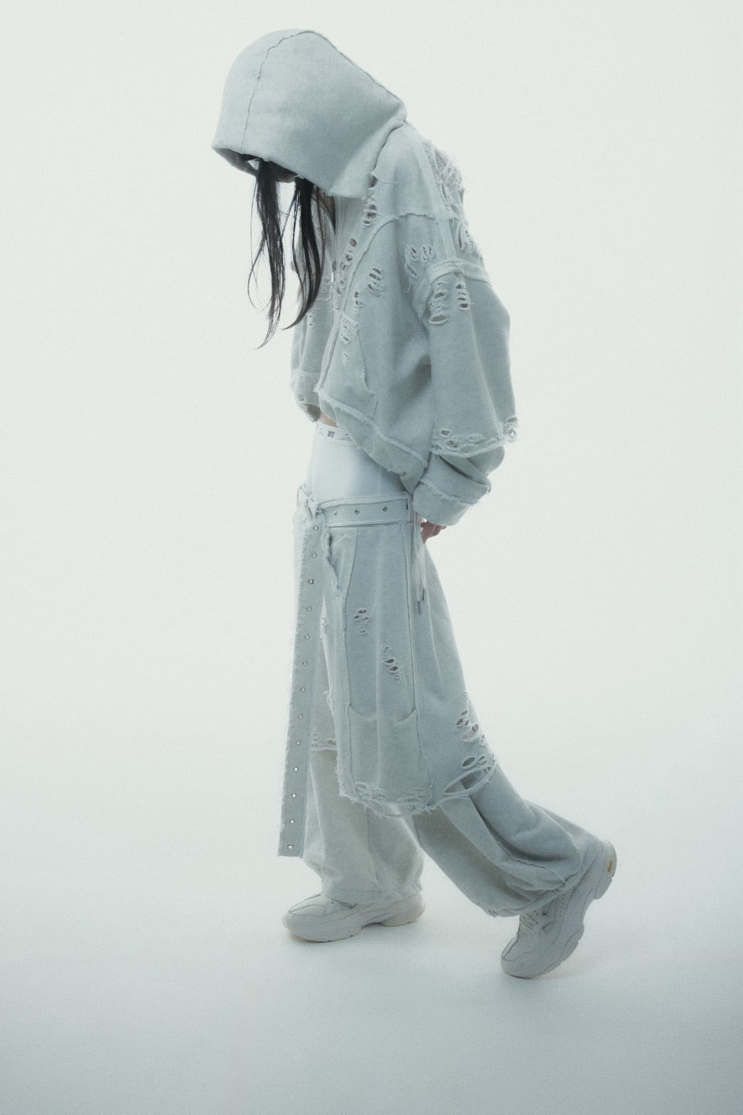 も*も様 neith. Layered Crush Hoodie(Gray) Layered Crush Hoodie(Camo×Gray) – neith.onlinestore