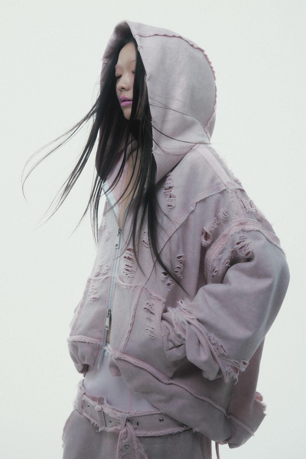 Destroyed Crush Hoodie (Pink)