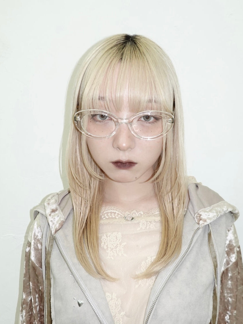 Thick Oval Frame Glasses