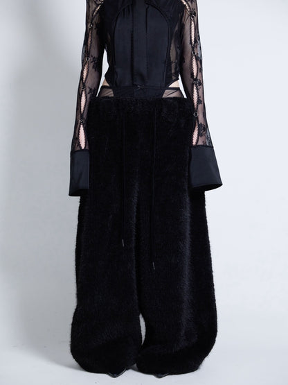 Pierced Lingerie Shirt(Black)