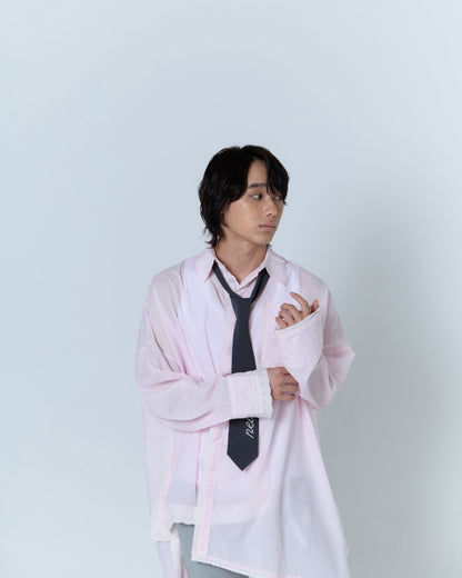 Handkerchief Shirt Dress (Pink)