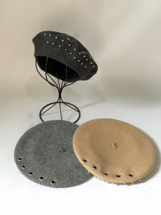 Metal Eyelet Beret