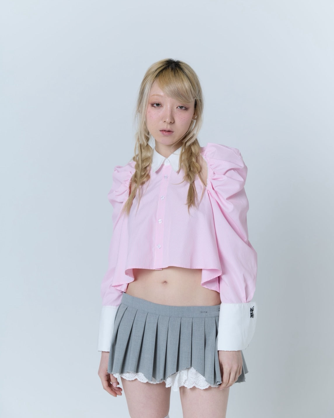 Cleric Flare Shirt (Pink)