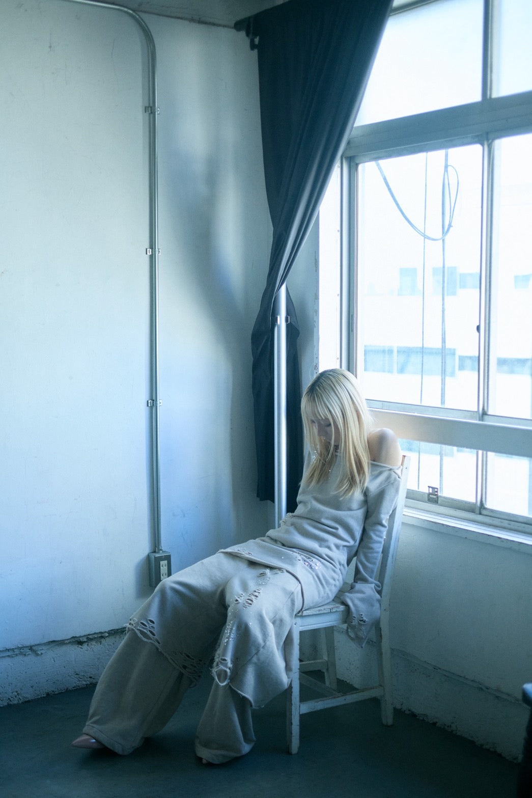 Meteor Low-rise Sweat Pants(Beige)