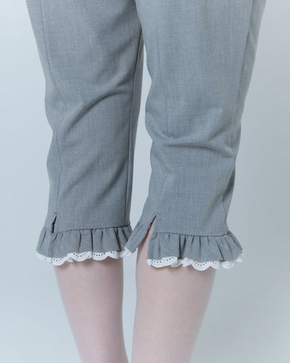 Layered Sabrina Pants (Gray)