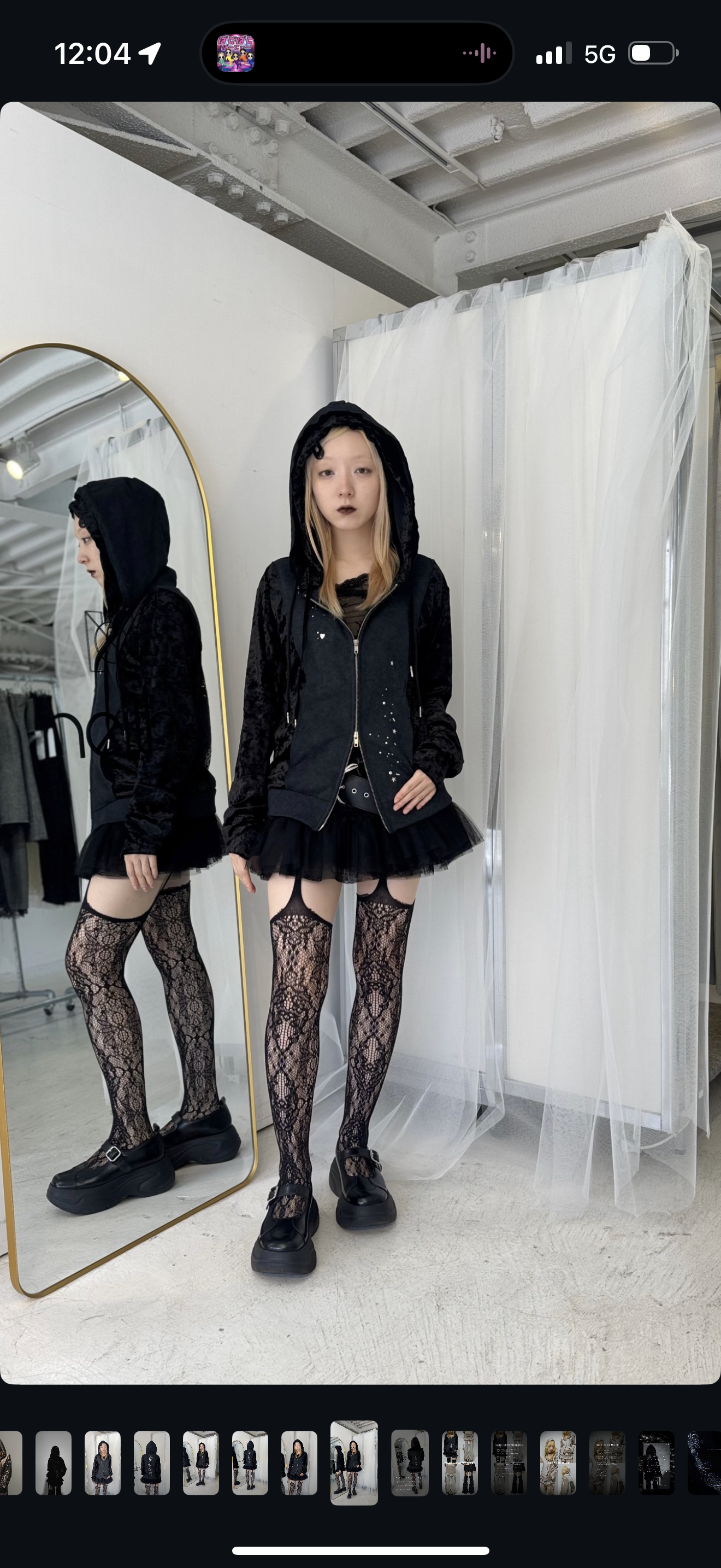 Spark Double Hoodie(Black)