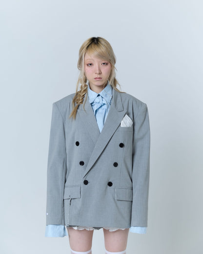 Destroyed Pocket Chief Jacket (Gray)