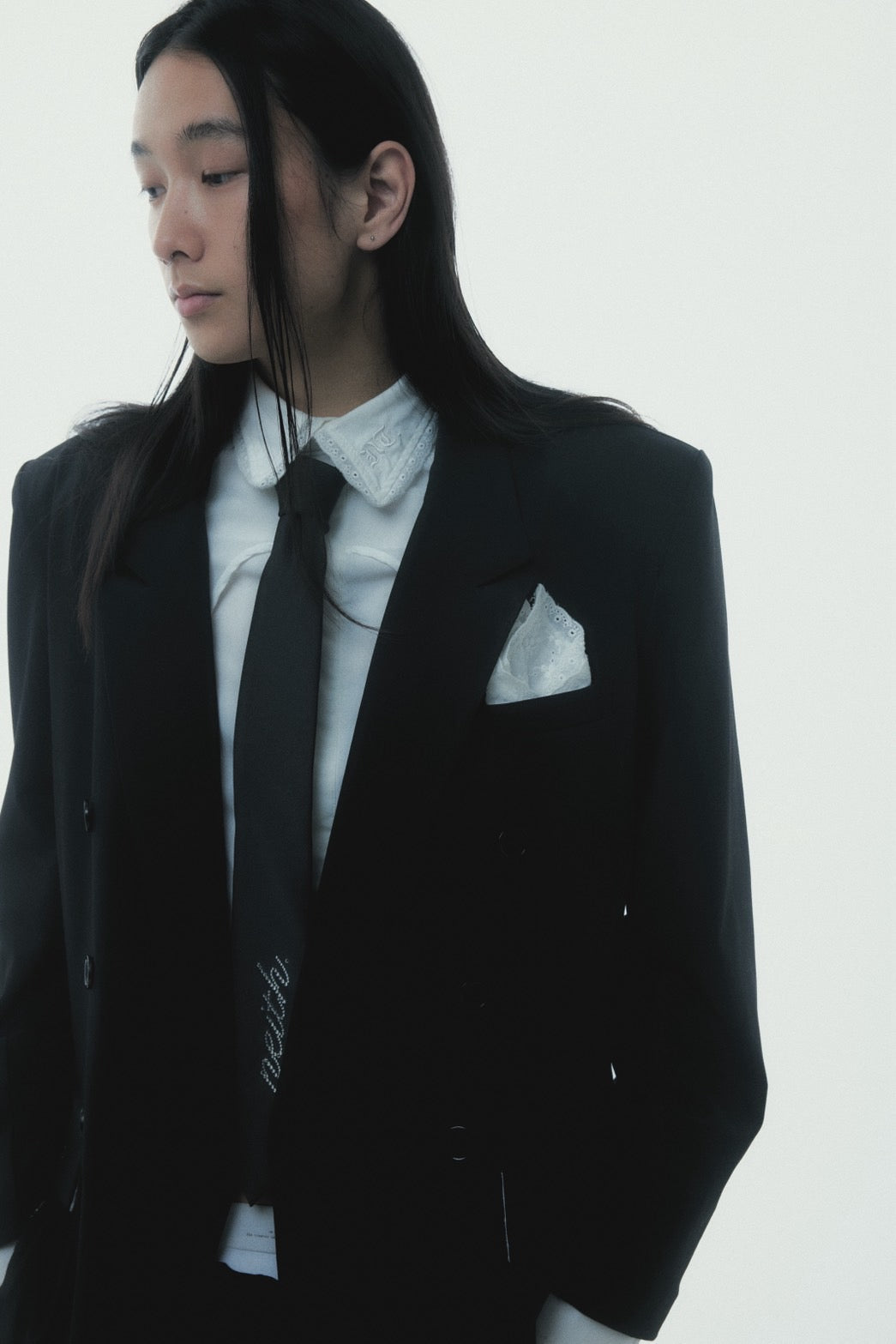 Destroyed Pocket Chief Jacket (Black）