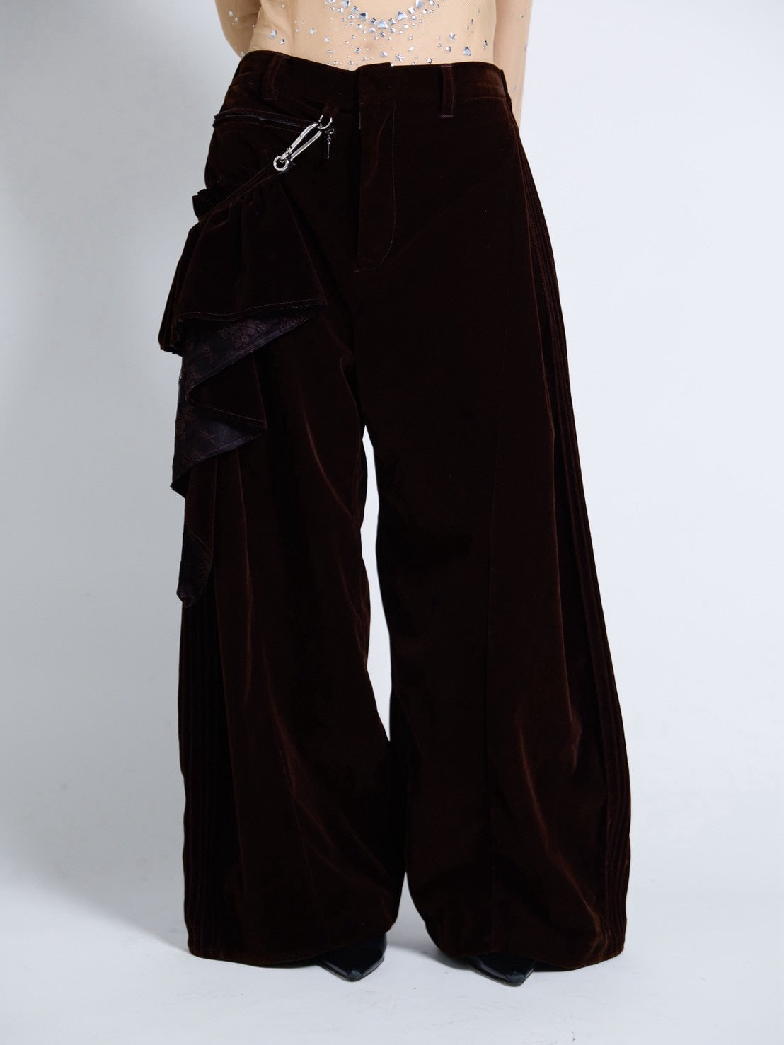 【9月下旬】Velvet Trousers(Brown) ＜店頭予約＞