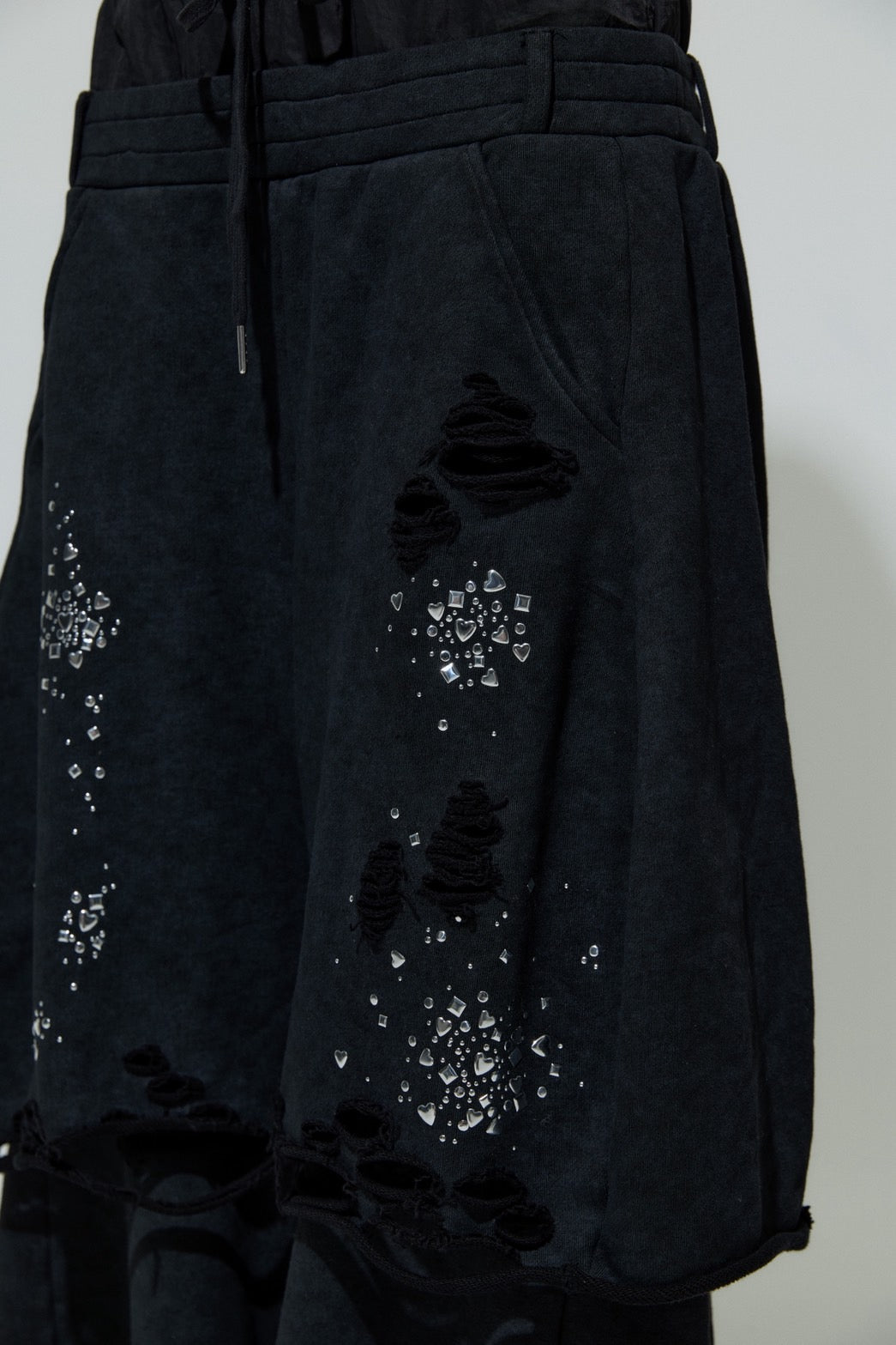 Meteor Low-rise Sweat Pants(Black)