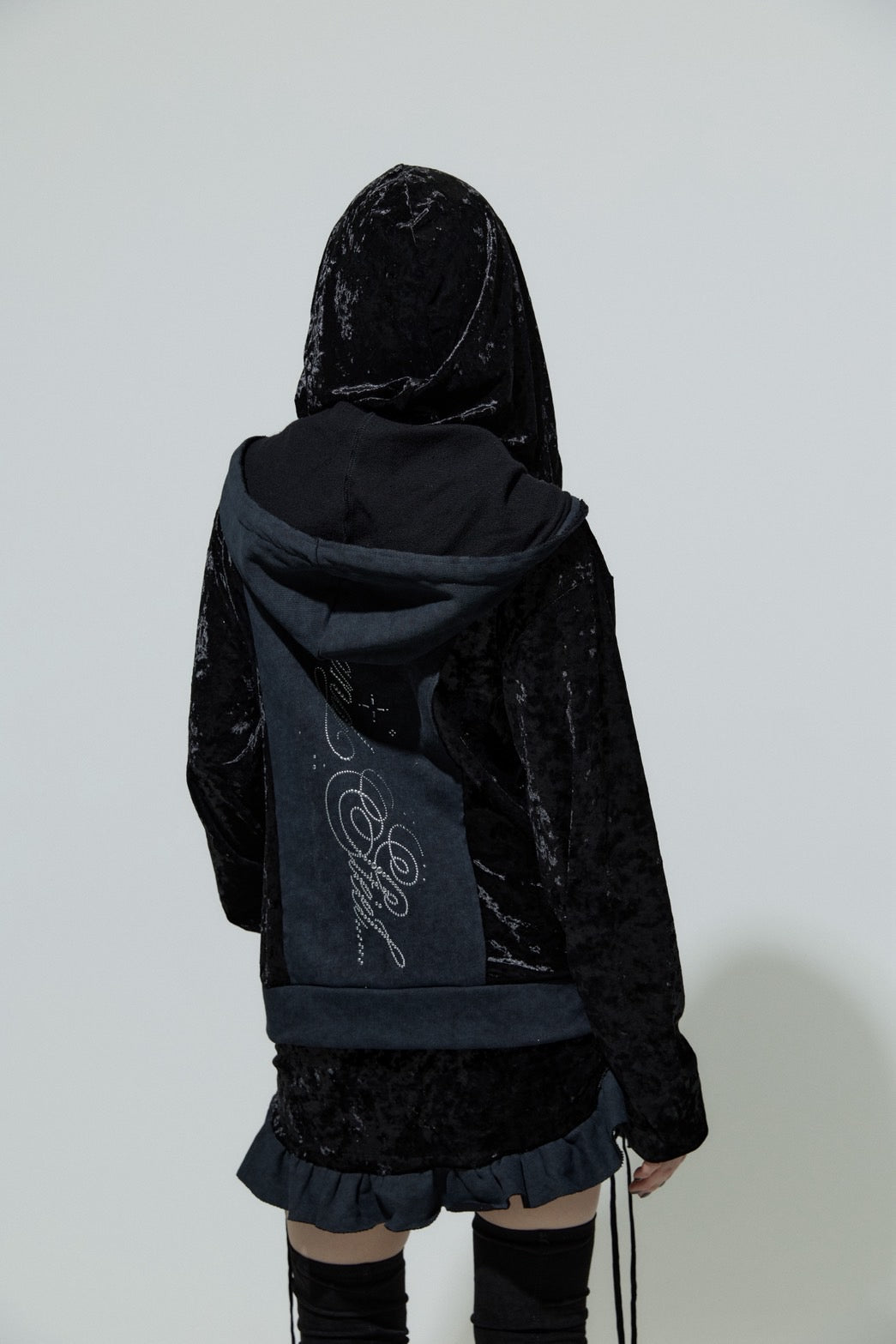 Spark Double Hoodie(Black)