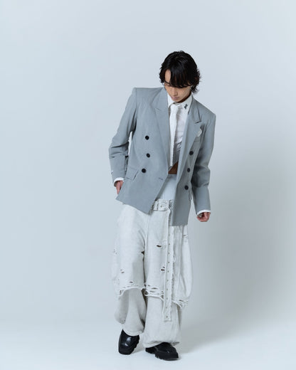Destroyed Pocket Chief Jacket (Gray)