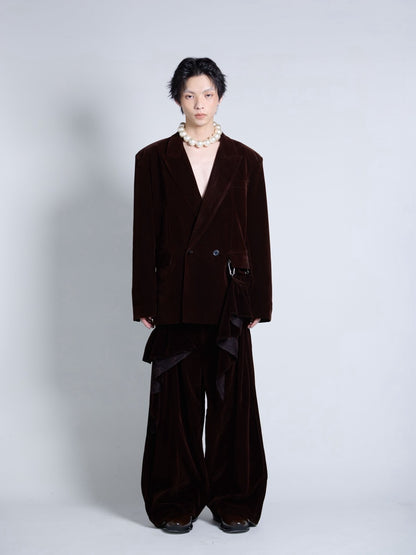 【9月下旬】Velvet Trousers(Brown) ＜店頭予約＞
