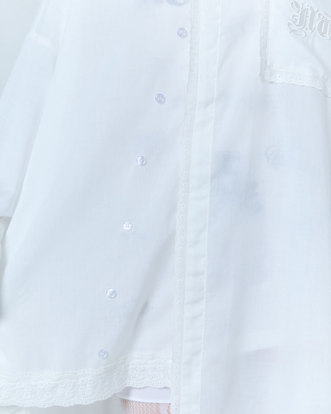 Handkerchief Shirt Dress (White)