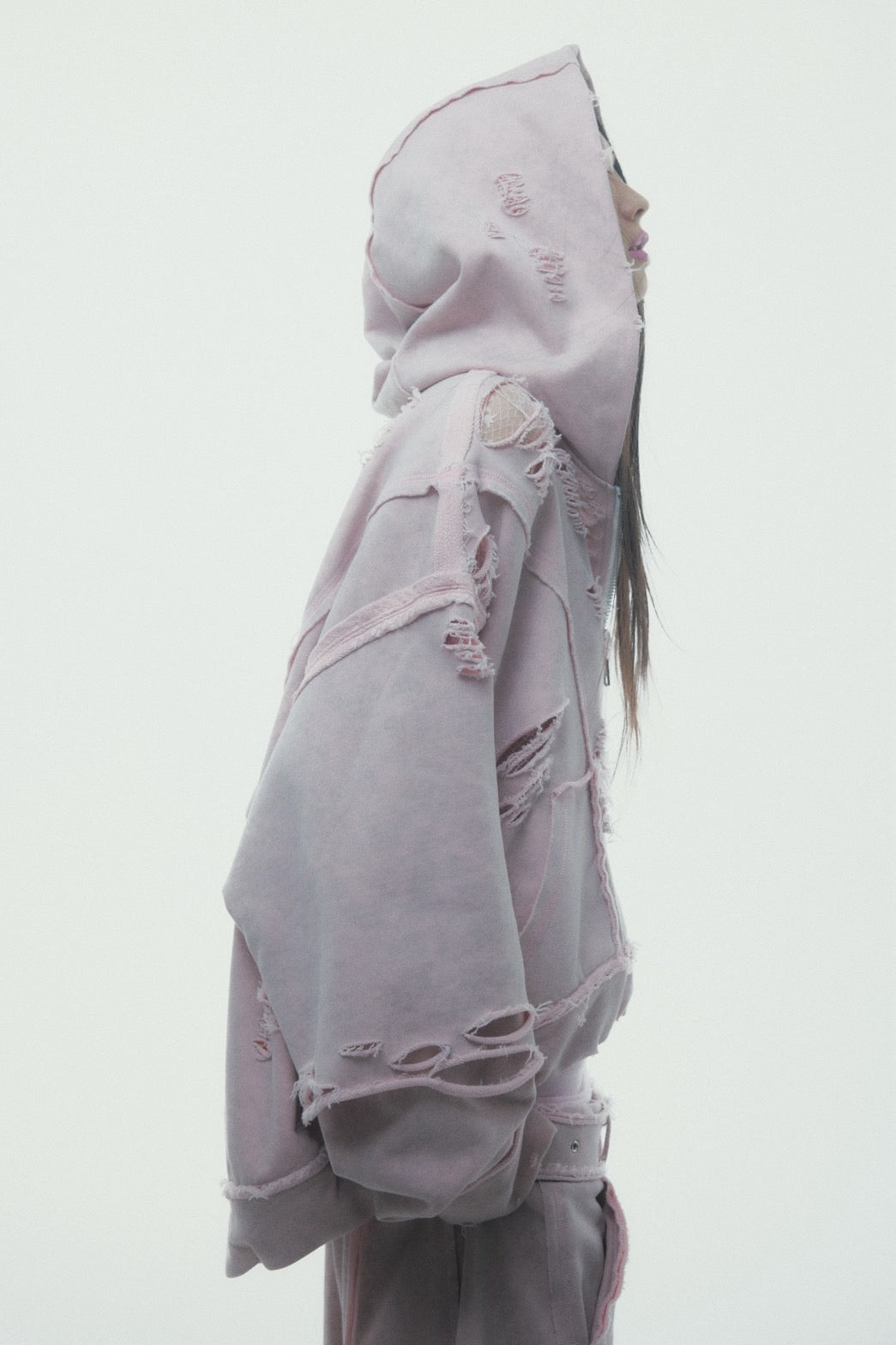 Destroyed Crush Hoodie (Pink)