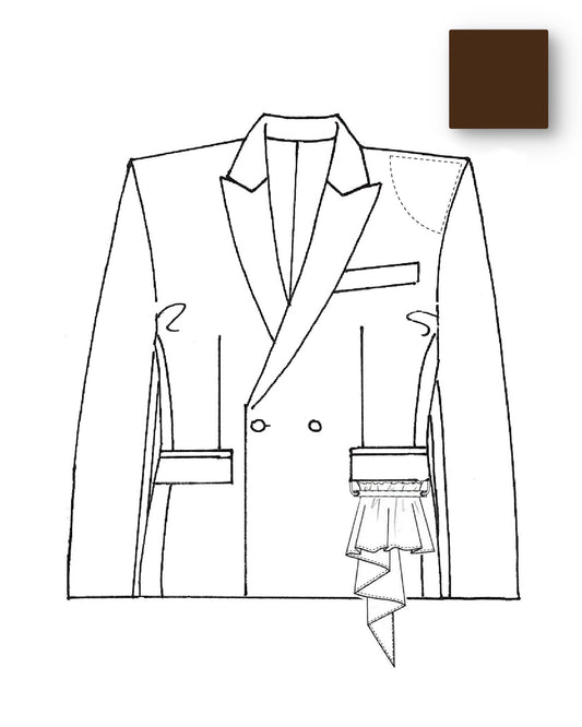 【8月末】Velvet Tailored Jacket(Brown)