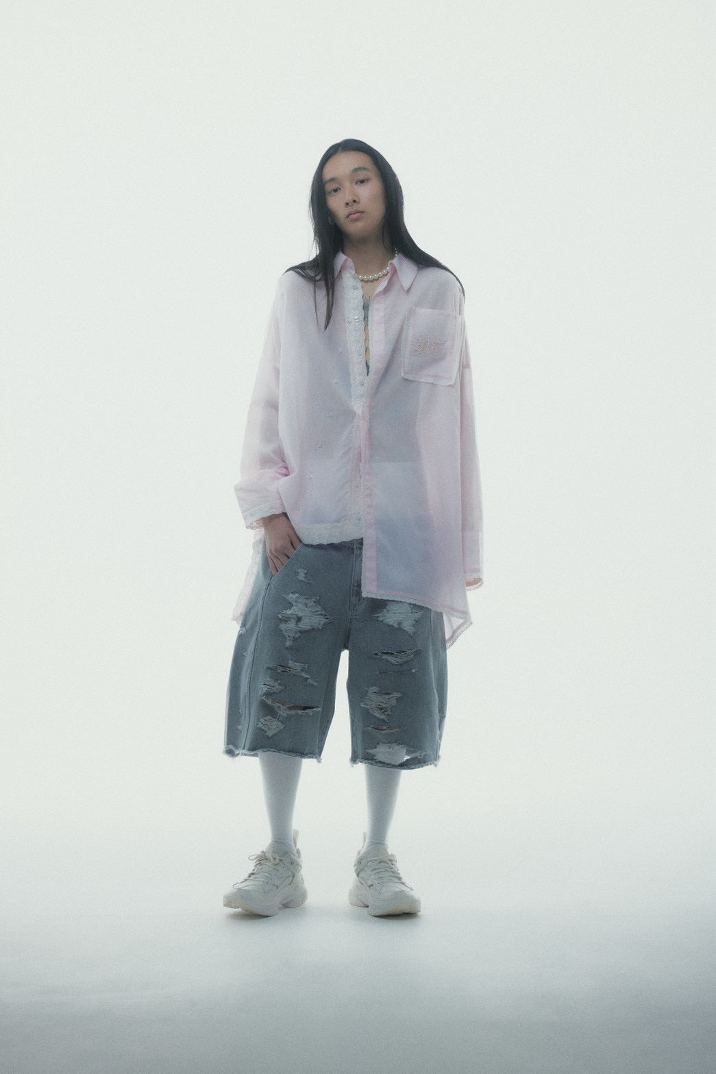 Destroyed Denim and Leg cover (Gray) – neith.onlinestore