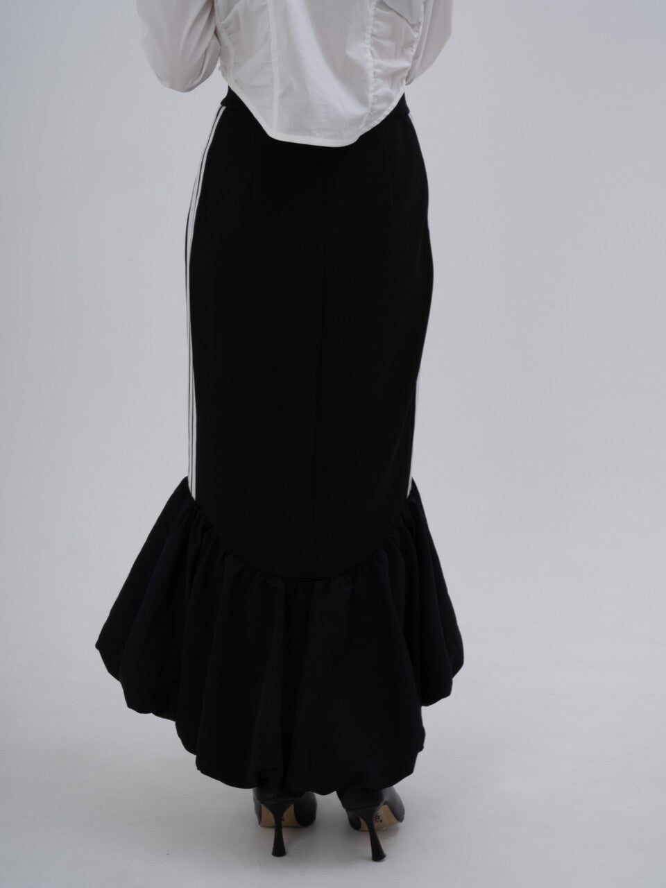Track Mermaid Skirt(Black)