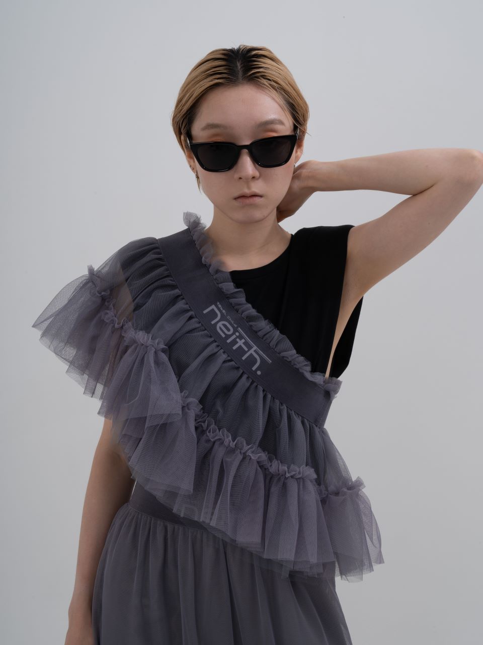 Tulle Multi Top(Gray) – neith.onlinestore