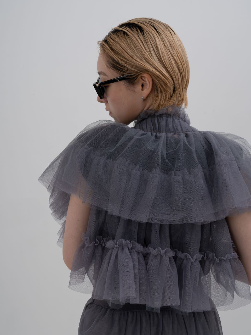 Tulle Multi Top (Gray)