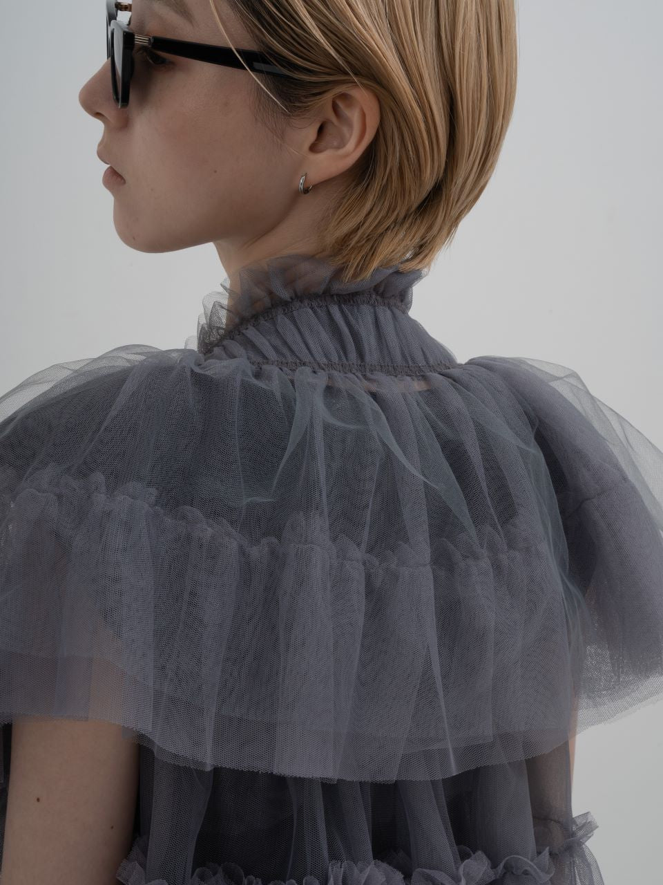 Tulle Multi Top(Gray)