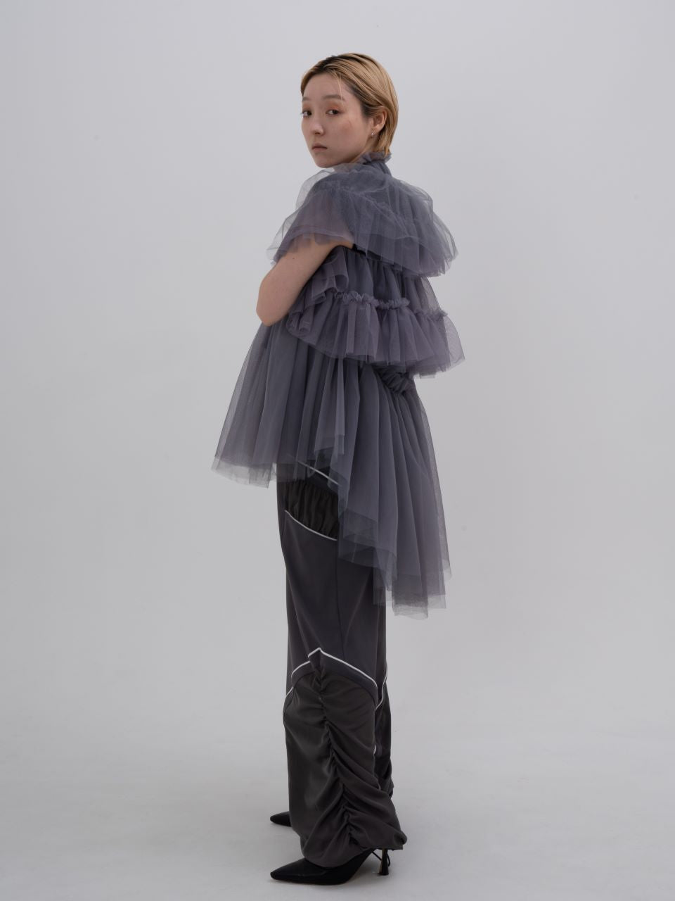 Tulle Multi Top (Gray)