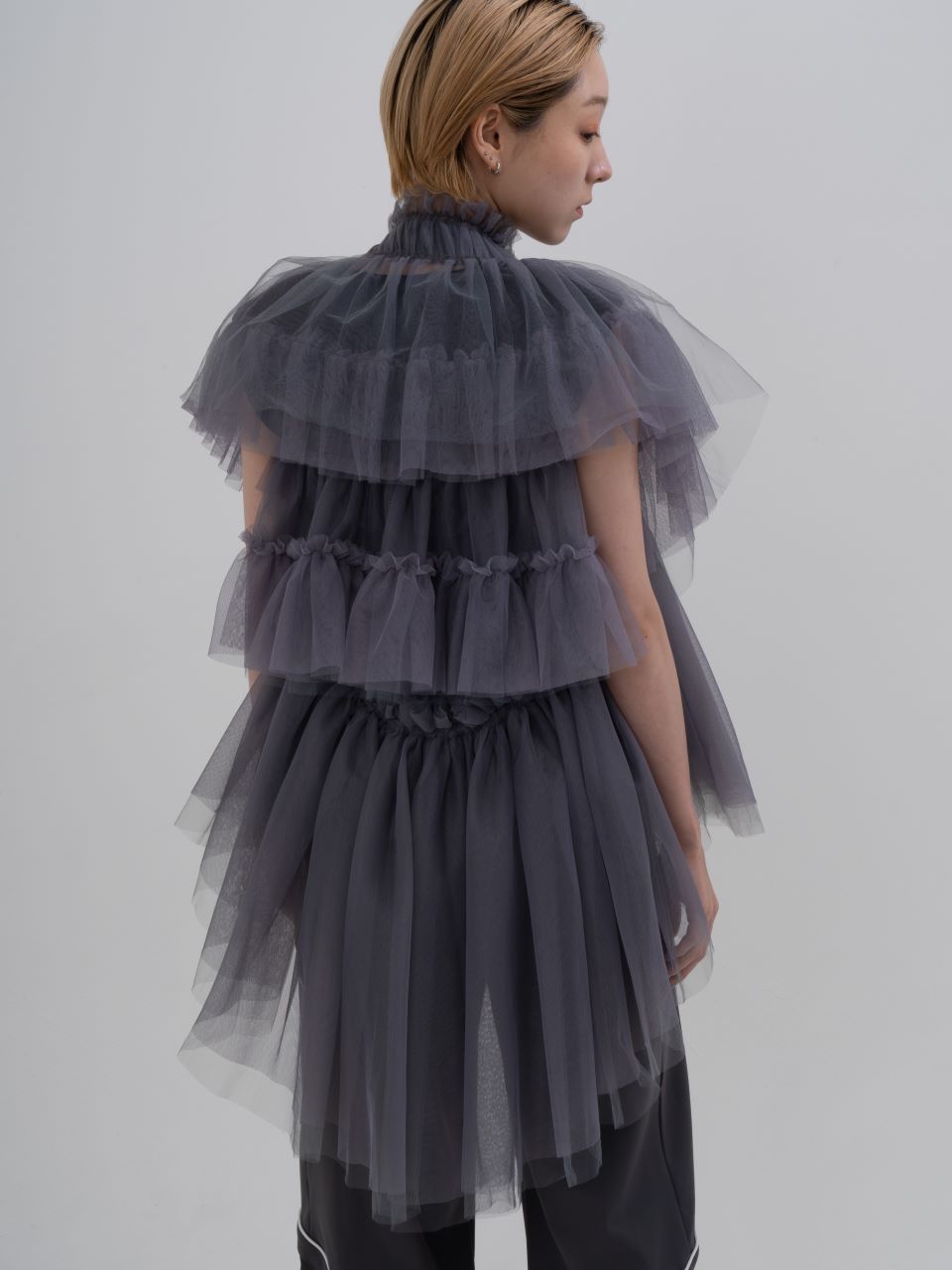 Tulle Multi Top(Gray) – neith.onlinestore