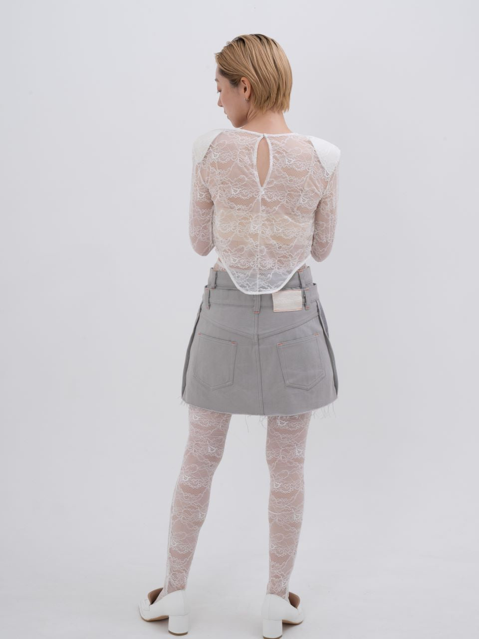neith./Denim Skirt With Legcover デニムスカートレッグカバー